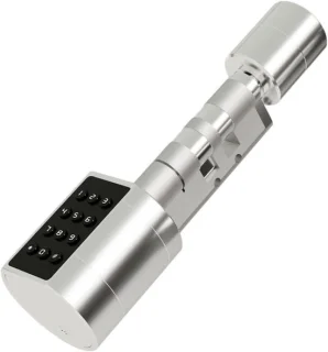 Slim deurslot elektronisch slotcilinder zilver