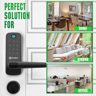 Slim deurslot met handvat