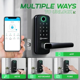 Slim deurslot met handvat