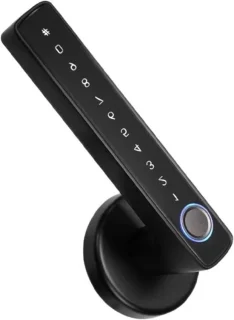 Slim deurslot met slimme deurkruk - 10 mm - zwart