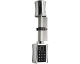 Slim deurslot met vingerafdruk en app, 115 mm, zilver