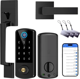 Slim Deurslot Set Zwart