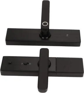 Slim Deurslot - Slimme Deurvergrendeling - Veilige Toegang - Vingerafdrukherkenning - 34 x 18 x 13 cm - Aluminium