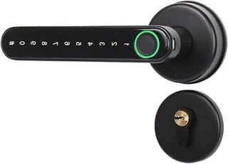 Slim deurslot - slimme handgreep - zilver