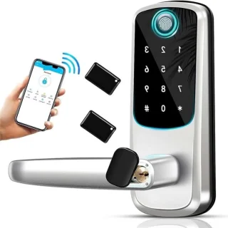 Slim Deurslot Smart Lock Zilver (35-55 mm)