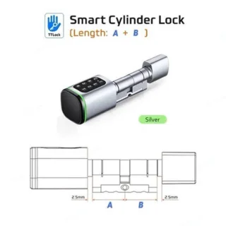 Slim deurslot TTLock zilver