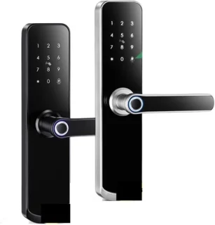 Slim deurslot vingerafdruk slot zwart