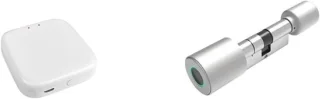 Slim deurslot vingerafdruk zilver