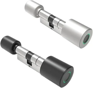 Slim deurslot vingerafdruk zilver
