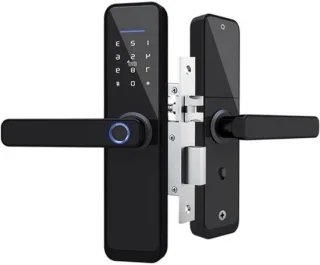 Slim deurslot zwart