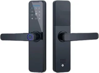 Slim digitaal deurslot 22x200 zwart
