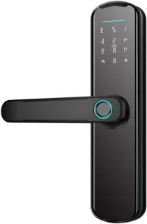 Slim digitaal deurslot zwart
