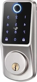 Slim Elektronisch Deurslot 35-55 mm Zilver