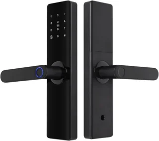 Slim elektronisch deurslot 62 x 270 mm - Zwart