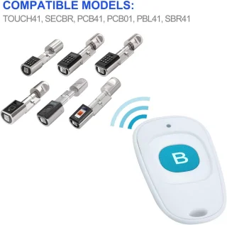 Slim elektronisch deurslot - wit