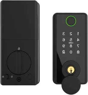 Slim elektronisch deurslot zwart