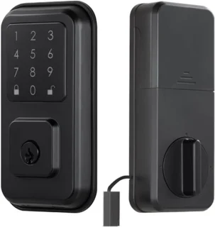 Slim Elektronisch Deurslot Zwart