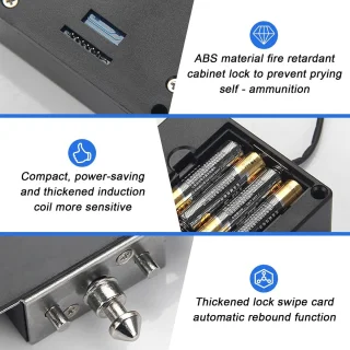 Slim elektronisch kastslot