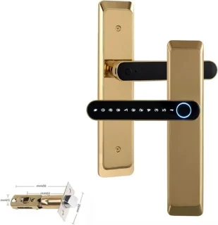 Slim Elektronisch Vingerafdrukslot - Goud