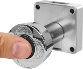 Slim Slot Vingerafdruk Kastslot 32mm Zilver