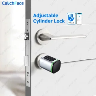 Slim Smart Lock Elektrisch deurslot (Eurocilinder) Zilver