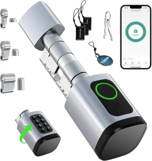 Slim Vingerafdruk Deurslot Zilver