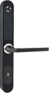 Slimme deurhendel - vingerafdrukslot - 270 mm - zwart