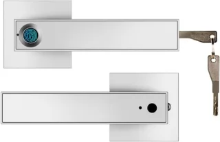 Slimme deurknop elektronisch slot vingerafdruk zilver