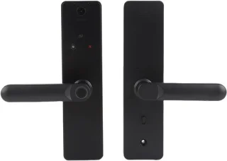 Slimme Deuropener met Camera - Slim Deurslot Biometrisch - Huis Beveiligen - 6 Manieren Ontgrendelen - 35-55mm Deurdikte - Zwart