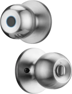 Slimme deurvergrendeling vingerafdrukslot 35-55 mm zilver