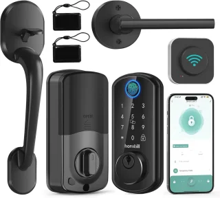 Slimme WiFi-voordeurslot - Zwart