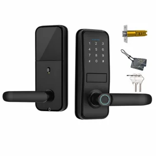 Smart deurslot zwart
