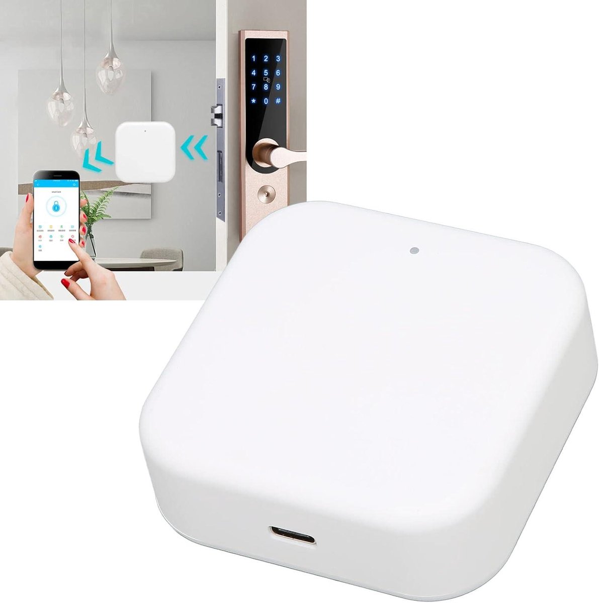 Smart Door Lock WiFi Gateway TTLock Voice Control