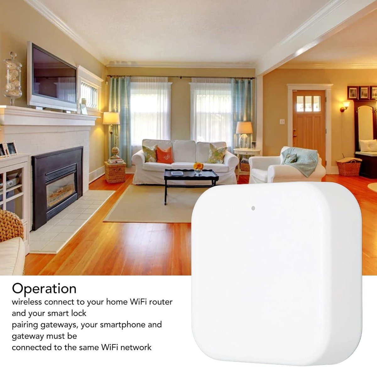 Smart Door Lock WiFi Gateway TTLock Voice Control