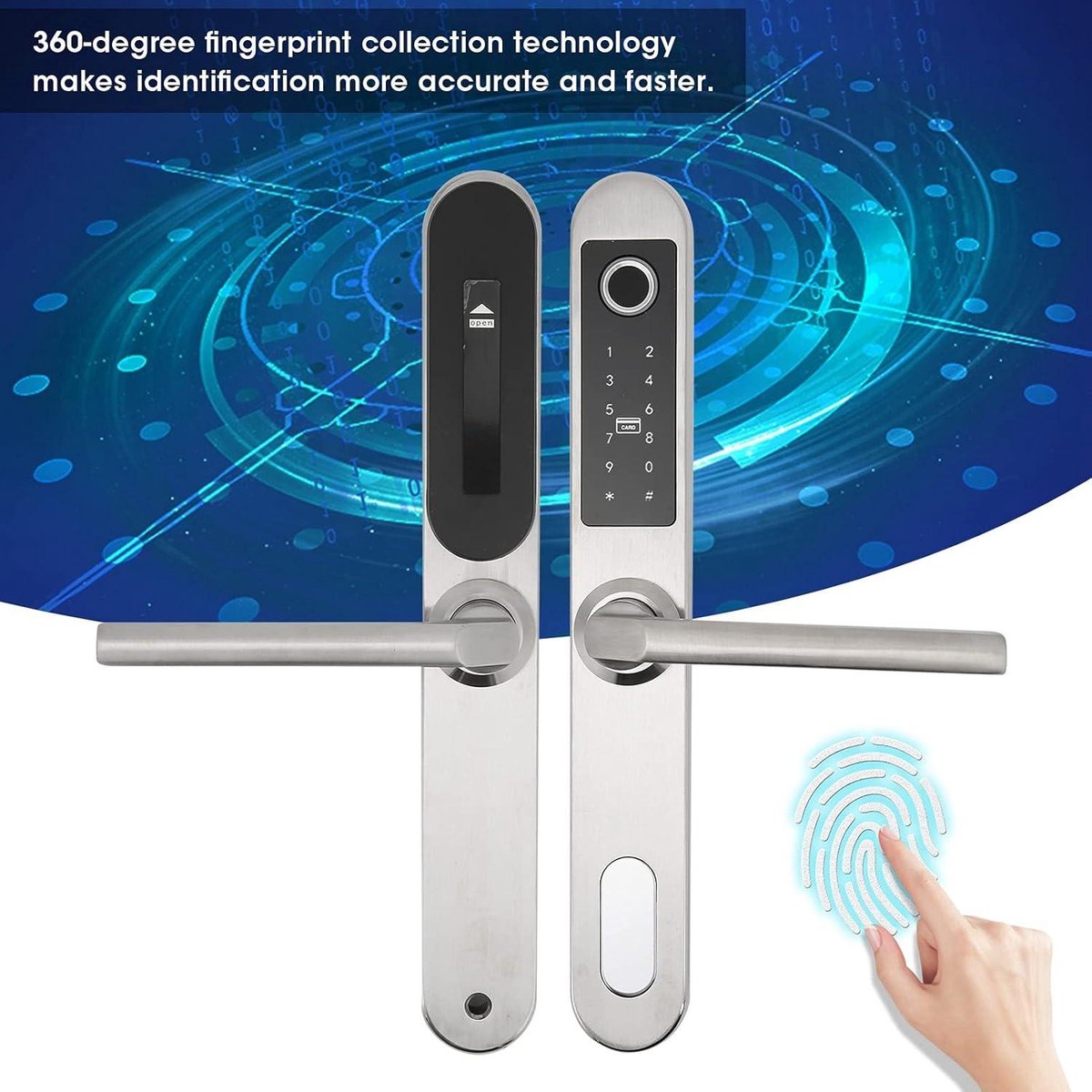 Smart Doorbolt Elektronisch Vingerafdrukslot Waterdicht