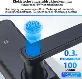 Smart Doorlock Vingerafdruk Bluetooth Deurslot Met App Wi-Fi