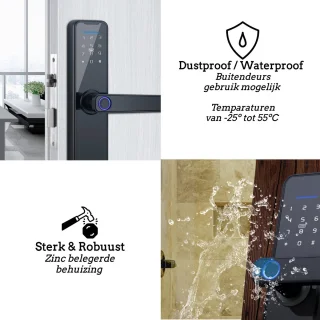 Smart Doorlock Vingerafdruk Bluetooth Deurslot Met App Wi-Fi