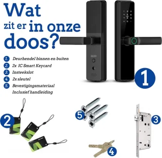 Smart Doorlock Vingerafdruk Bluetooth Deurslot Met App Wi-Fi