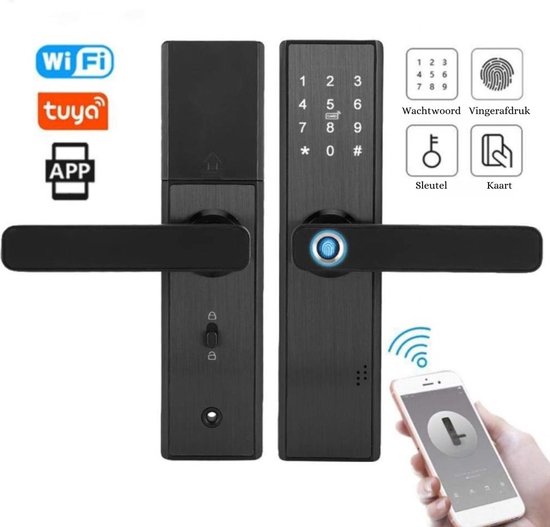 Smart Doorlock Vingerafdruk & Touchscreen Deurslot WiFi Keyless Entry review