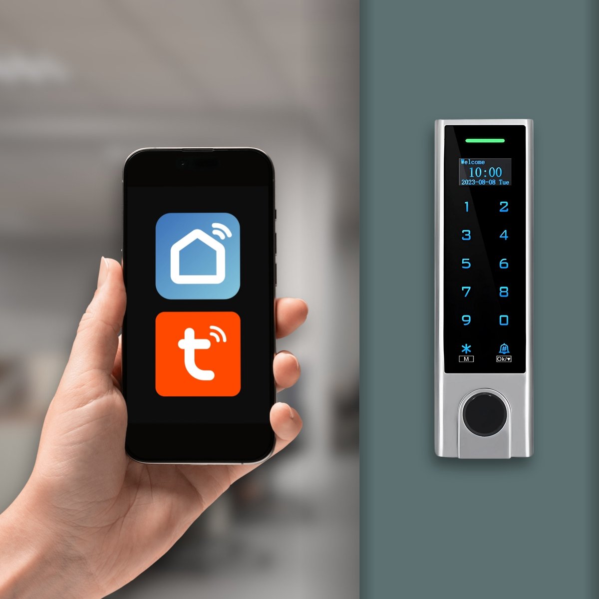 Smart Elektronisch Deurslot met Display en WiFi