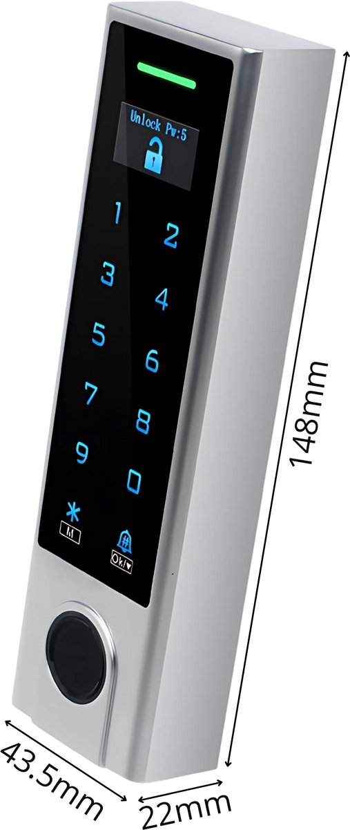 Smart Elektronisch Deurslot met Display en WiFi