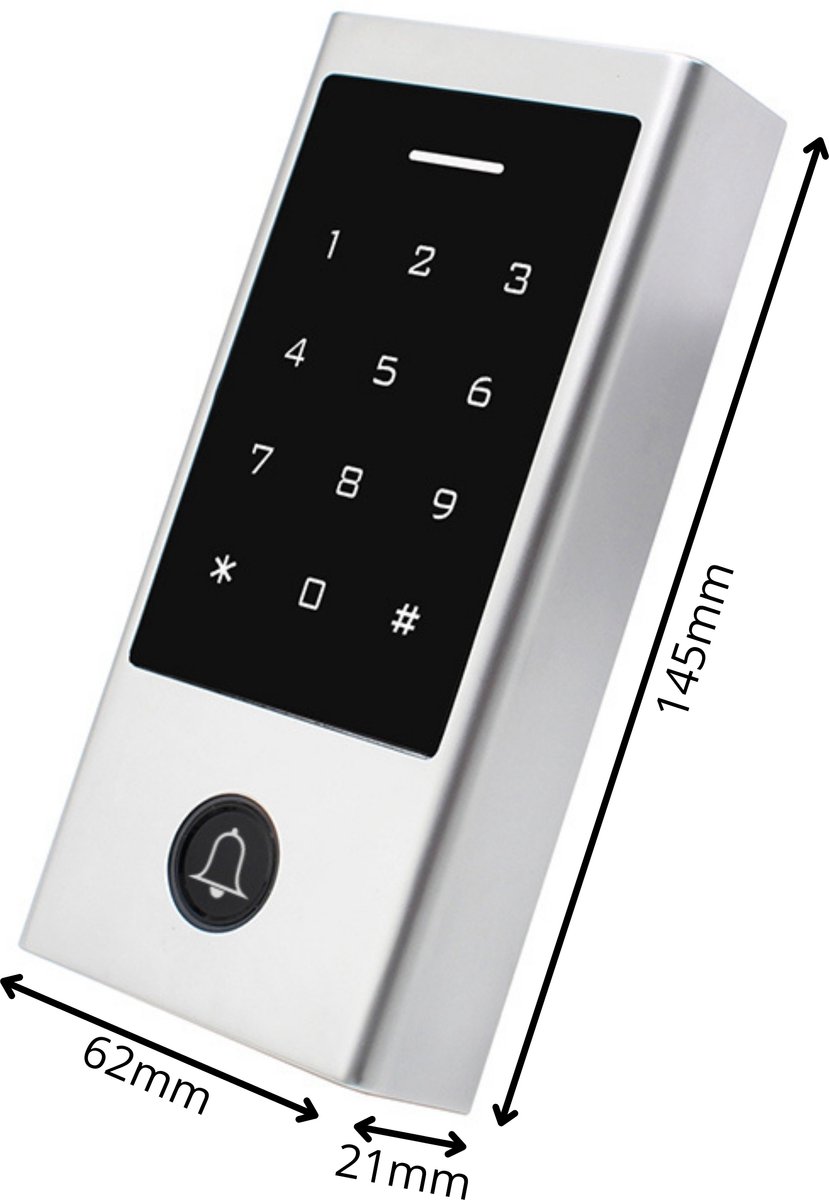 Smart elektronisch WiFi slot met aanraakscherm en afstandsbediening