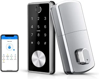 Smart Fingerprint Lock Elektronisch Deurslot Zilver