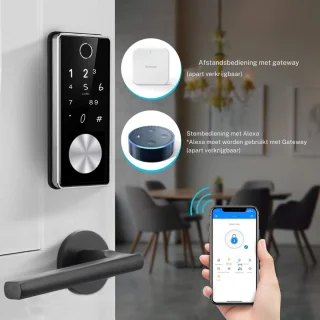 Smart Fingerprint Lock Elektronisch Deurslot Zilver