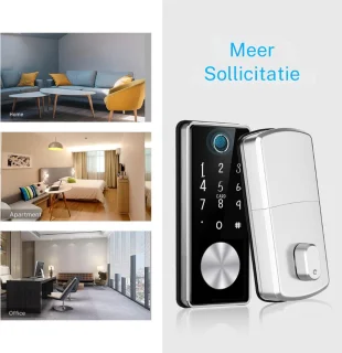Smart Fingerprint Lock Elektronisch Deurslot Zilver