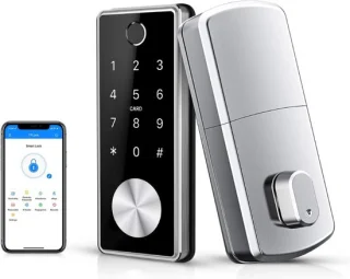 Smart Fingerprint Lock Elektronisch Deurslot Zilver