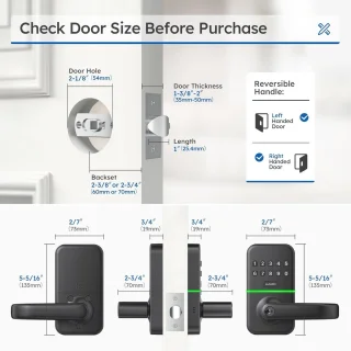 Smart Lock Deurklinkslot - Elektronisch deurslot