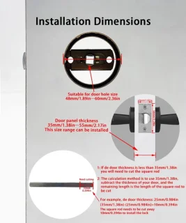Smart Lock Deurslot Zwart