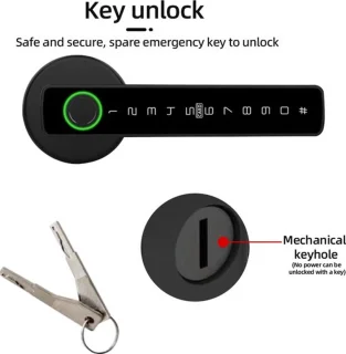 Smart Lock Deurslot Zwart