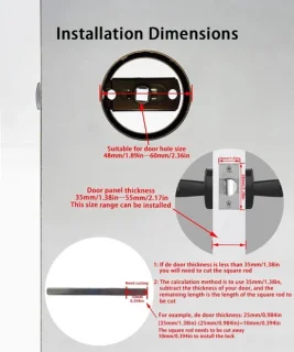Smart Lock Deurslot Zwart